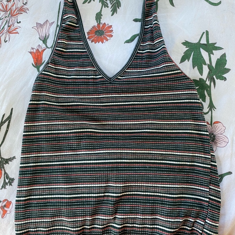 AE striped halter top